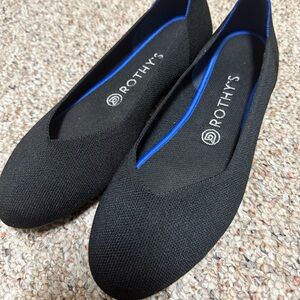 Rothy's Black Rounded Flats size 9